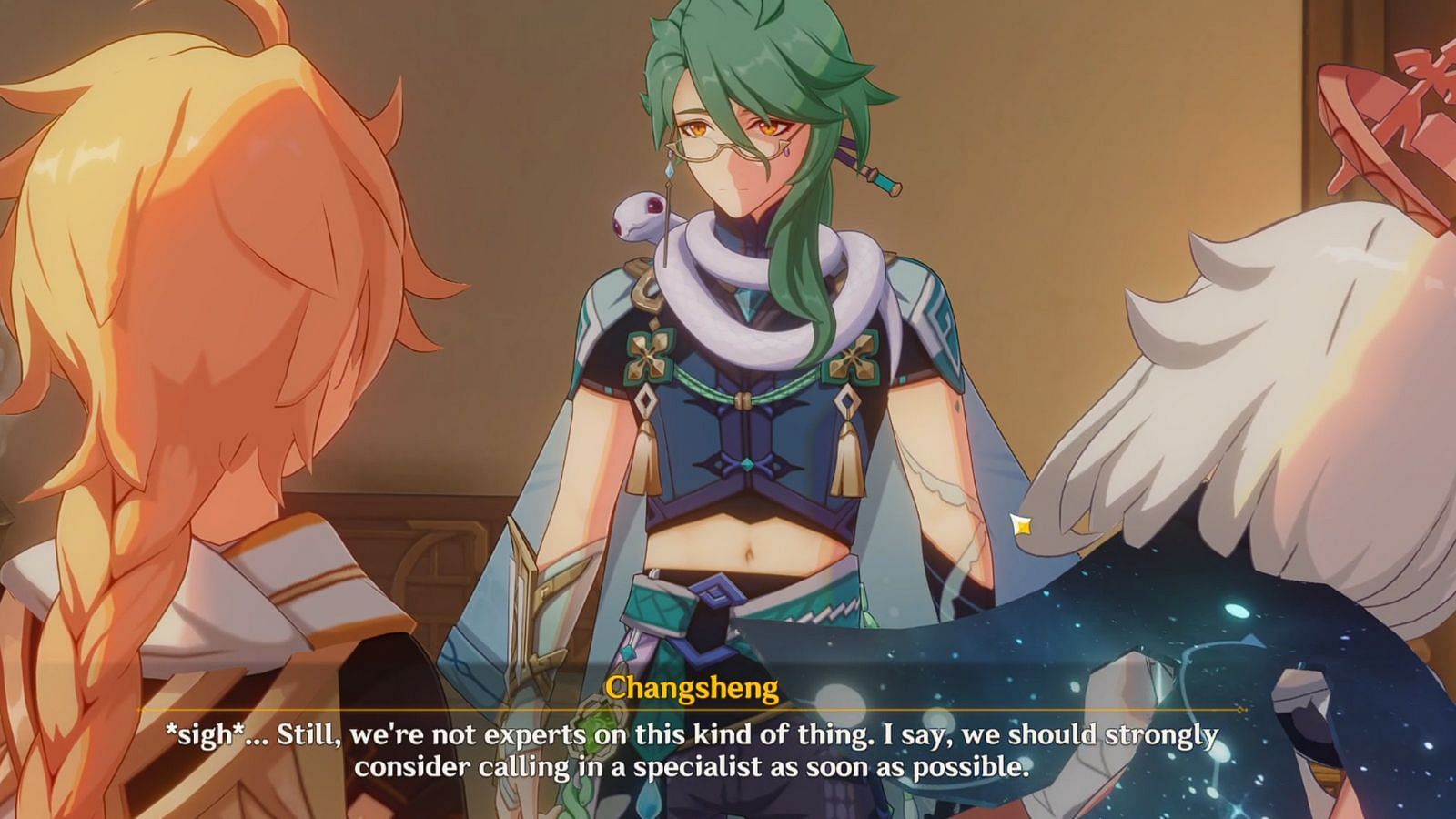 Meet Baizhu in the back room of Bubu Pharmacy (Image via HoYoverse)